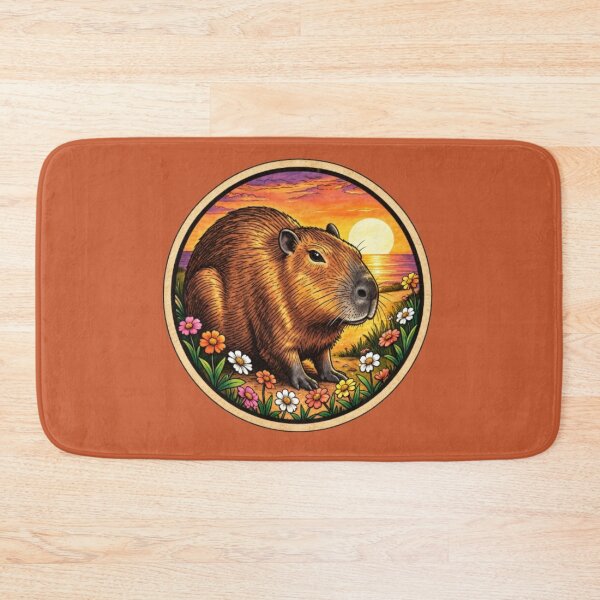 Item preview, Cute Capybara Sunset designed and sold by Hari Arts.