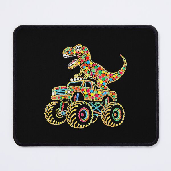 Item preview, Colorful Polka Dot Dinosaur Riding Monster Truck Toddler designed and sold by BancaJone.