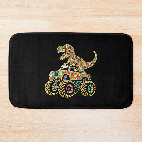 Item preview, Colorful Polka Dot Dinosaur Riding Monster Truck Toddler designed and sold by BancaJone.