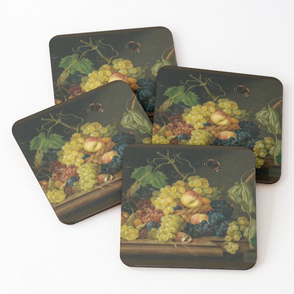 Item preview, Still Life with Grapes, Peaches, and Walnuts by Franz Xaver Petter designed and sold by Amanda1775.