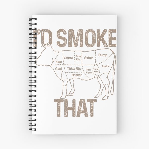 Item preview, Chef Butcher Cook BBQ I'd Smoke that Cow Beef Funny Gift T-Shirt designed and sold by gidget-gadget.