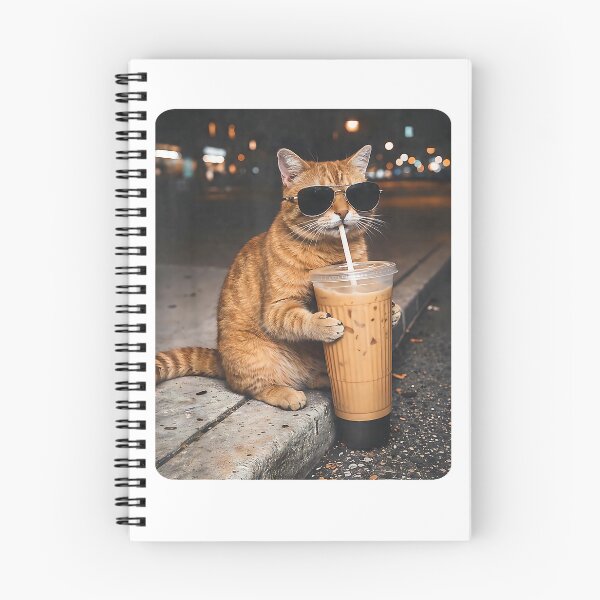 Item preview, Cat Drinking Iced Coffee Funny Animal Meme Coffee Lover T-Shirt designed and sold by Othinus.