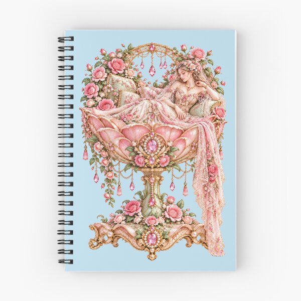 Item preview, Rose Jewel Dreamer – Floral Fantasy Lady on a Jeweled Blossom Throne designed and sold by sunbowjp stadio.