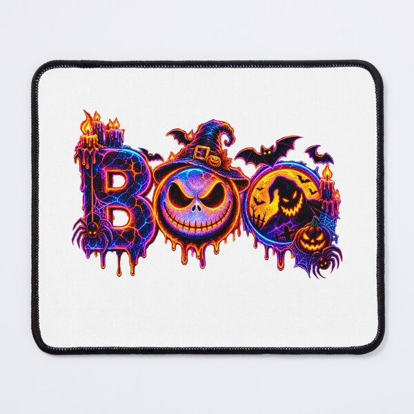 Item preview, Neon Halloween Skull Pumpkin Witch Hat Spooky Gothic  designed and sold by QuiteOrbit.