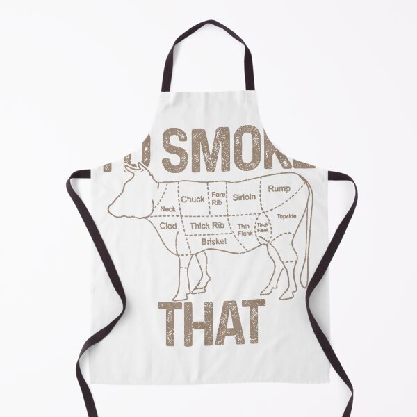 Item preview, Chef Butcher Cook BBQ I'd Smoke that Cow Beef Funny Gift T-Shirt designed and sold by gidget-gadget.