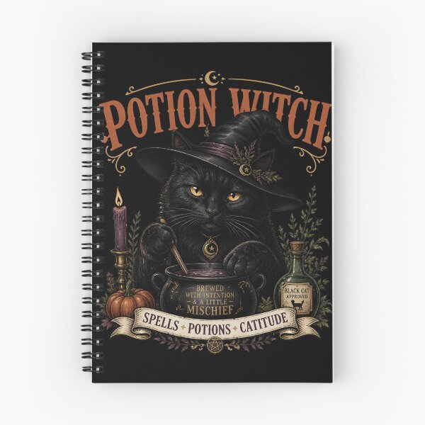 Item preview, Potion Witch Cat Vintage Halloween Label Halloween designed and sold by KristenosNehk.