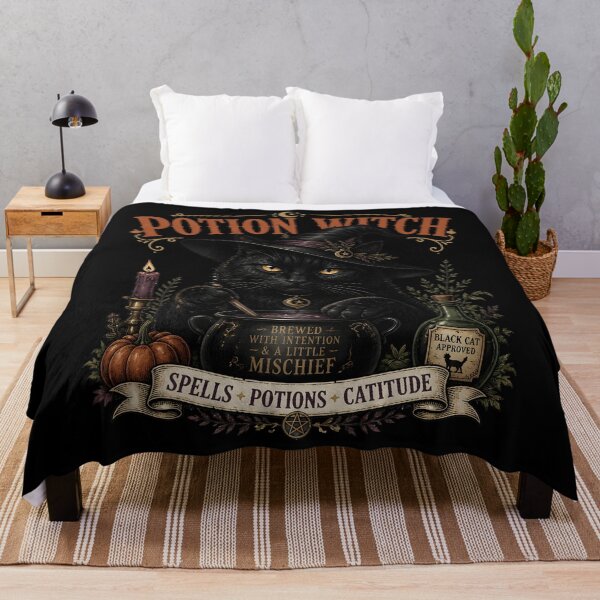 Item preview, Potion Witch Cat Vintage Halloween Label Halloween designed and sold by KristenosNehk.
