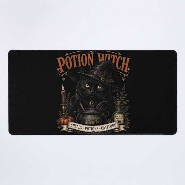 Item preview, Potion Witch Cat Vintage Halloween Label Halloween designed and sold by KristenosNehk.