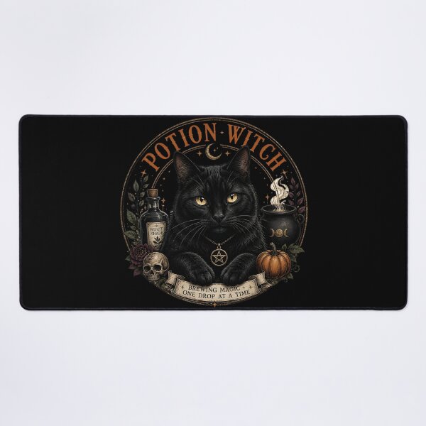 Item preview, Potion Witch Cat Gothic Storybook Poster Halloween designed and sold by KristenosNehk.