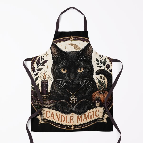 Item preview, Candle Magic Cat Vintage Halloween Label Halloween designed and sold by KristenosNehk.