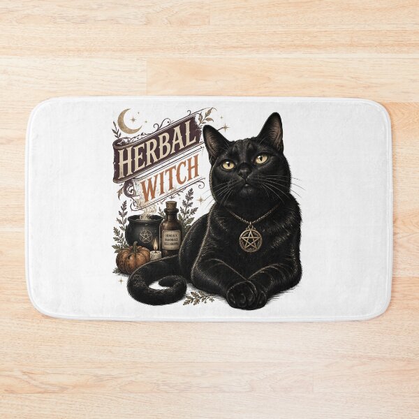 Item preview, Herbal Witch Cat Vintage Halloween Label Halloween designed and sold by KristenosNehk.