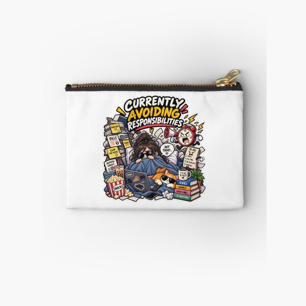 Item preview, Currently Avoiding Responsibilities | Funny Procrastination Sticker designed and sold by carestazafeli.