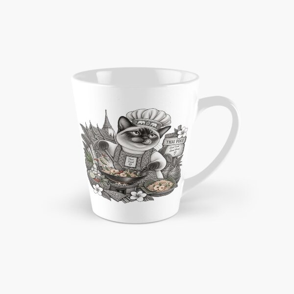 Item preview, Thai Food Cat – Funny Siamese Cat Chef Thailand Art designed and sold by mamhew2456.