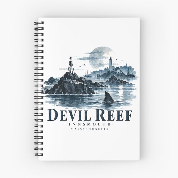 Item preview, Devil Reef Innsmouth Massachusetts Vintage Coastal Art designed and sold by Extravanganzza.
