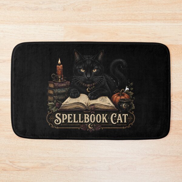 Item preview, Spellbook Black Cat Vintage Halloween Label Halloween designed and sold by KristenosNehk.