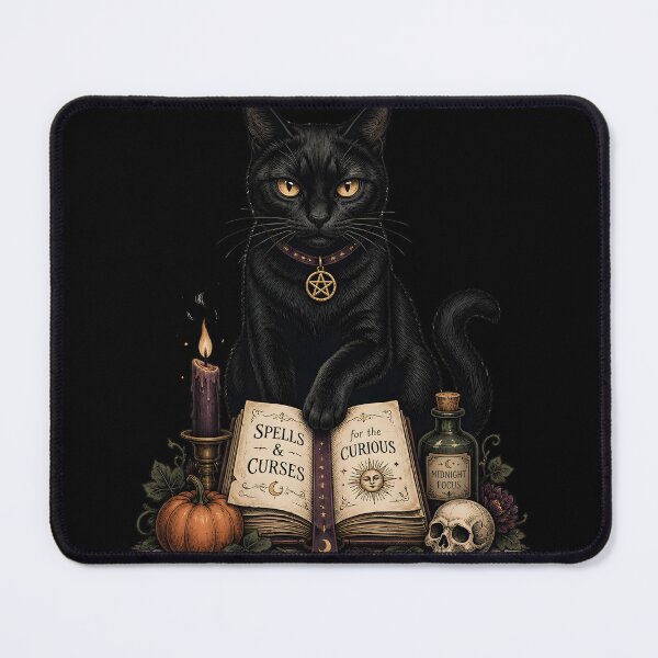 Item preview, Spellbook Black Cat Gothic Storybook Poster Halloween designed and sold by KristenosNehk.