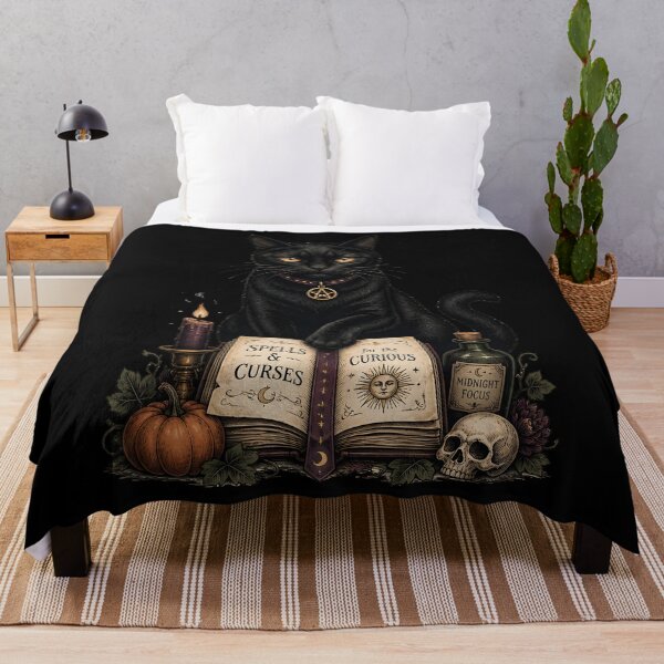 Item preview, Spellbook Black Cat Gothic Storybook Poster Halloween designed and sold by KristenosNehk.
