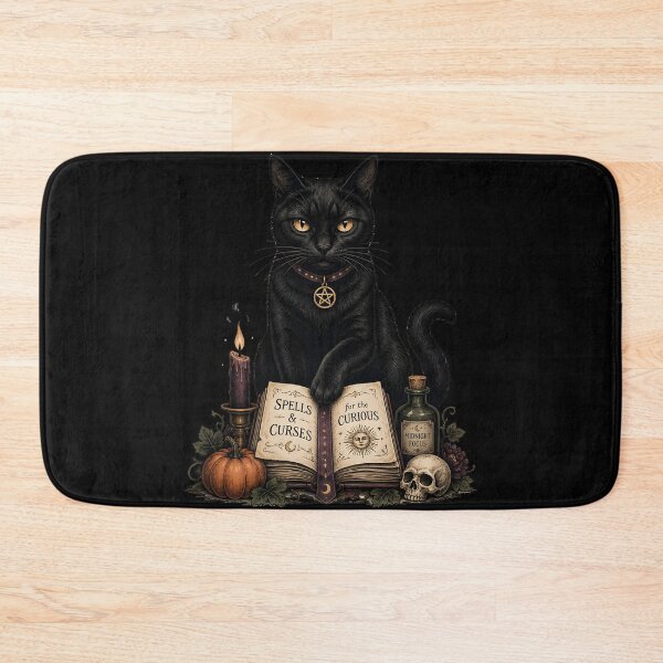 Item preview, Spellbook Black Cat Gothic Storybook Poster Halloween designed and sold by KristenosNehk.