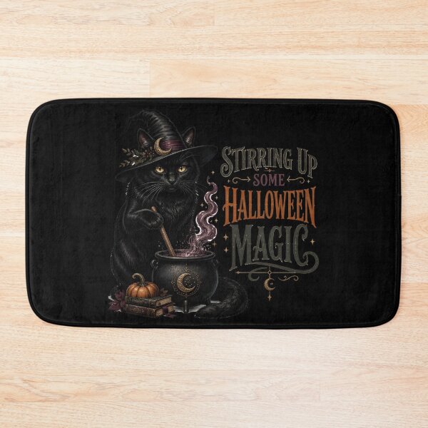 Item preview, Cauldron Black Cat Gothic Storybook Poster Halloween designed and sold by KristenosNehk.