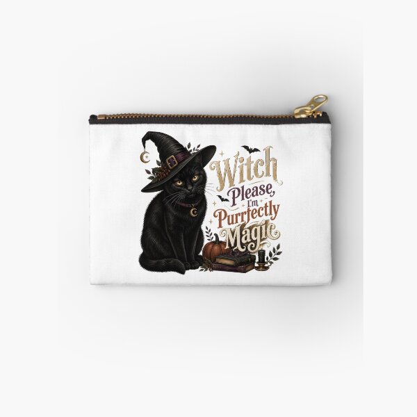 Item preview, Witch Hat Black Cat Vintage Halloween Label Halloween designed and sold by KristenosNehk.