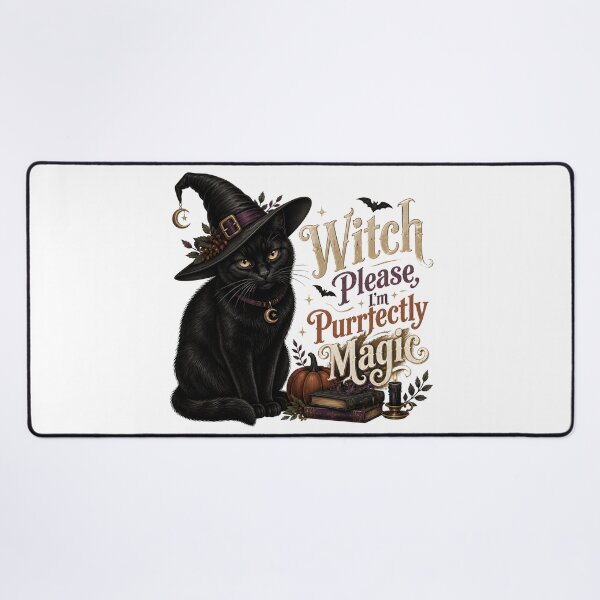 Item preview, Witch Hat Black Cat Vintage Halloween Label Halloween designed and sold by KristenosNehk.