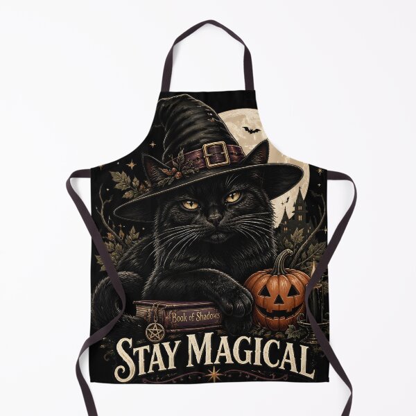 Item preview, Witch Hat Black Cat Gothic Storybook Poster Halloween designed and sold by KristenosNehk.
