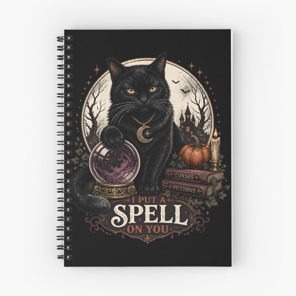 Item preview, Crystal Ball Black Cat Vintage Halloween Label Halloween designed and sold by KristenosNehk.