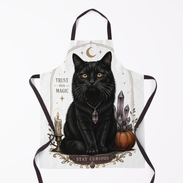 Item preview, Crystal Ball Black Cat Gothic Storybook Poster Halloween designed and sold by KristenosNehk.