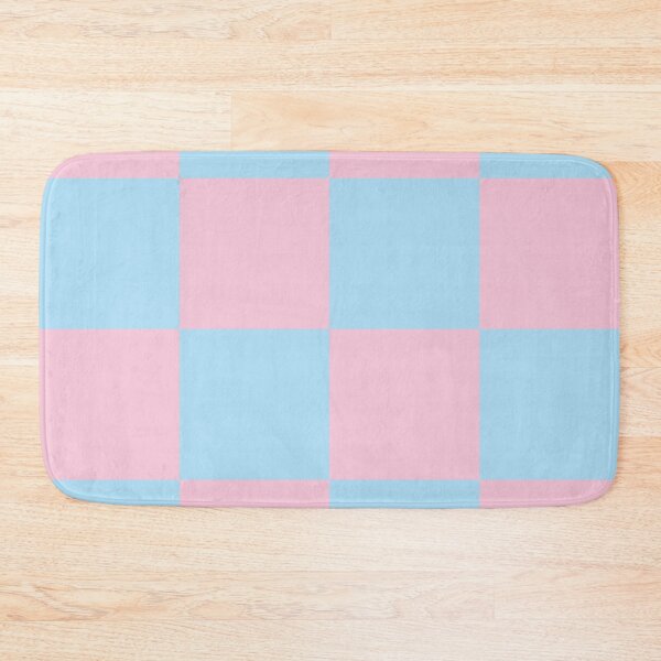 Item preview, Large Baby Blue & Pink Checkerboard Sticker | Y2K Pastel Checkered Pattern designed and sold by DColourMuse.