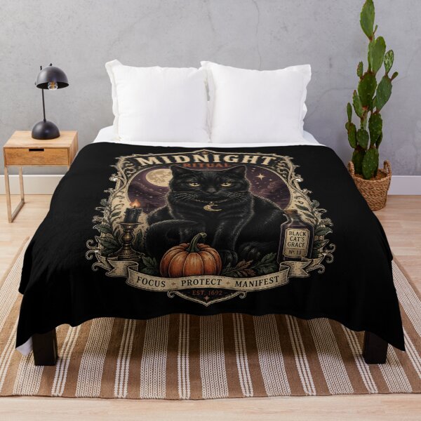 Item preview, Midnight Ritual Cat Gothic Storybook Poster Halloween designed and sold by KristenosNehk.