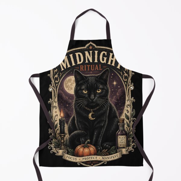 Item preview, Midnight Ritual Cat Gothic Storybook Poster Halloween designed and sold by KristenosNehk.