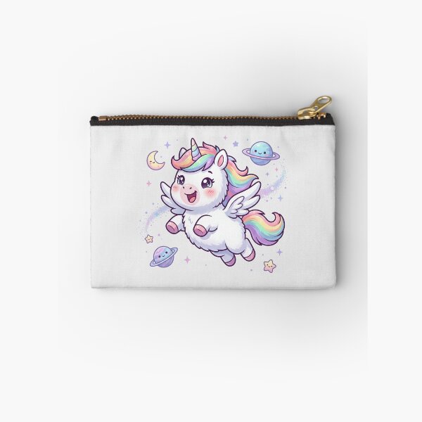 Item preview, Cute Space Unicorn Flying Through Galaxy designed and sold by naragon4289.
