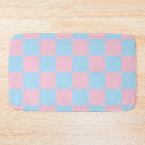 Item preview, Medium Baby Blue & Pink Checkerboard Sticker | Y2K Pastel Checkered Pattern designed and sold by DColourMuse.