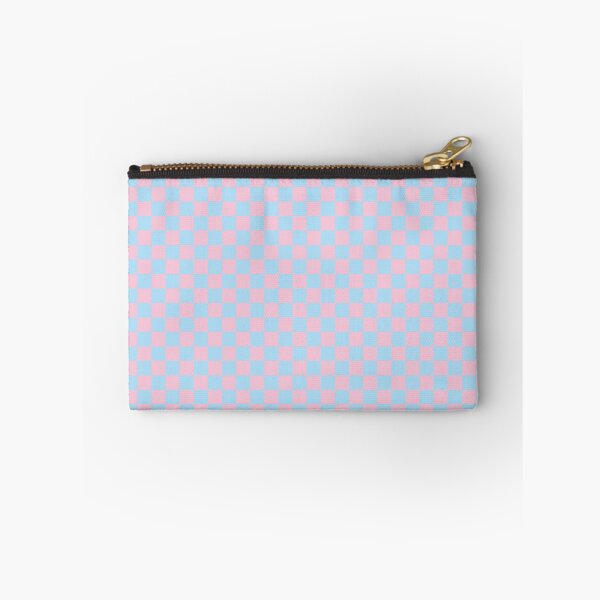 Item preview, XSmall Baby Blue & Pink Checkerboard Sticker | Y2K Pastel Checkered Pattern designed and sold by DColourMuse.