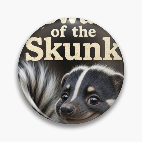 Item preview, Beware of the Skunk Vintage Metal Warning Sign designed and sold by HenryHog.