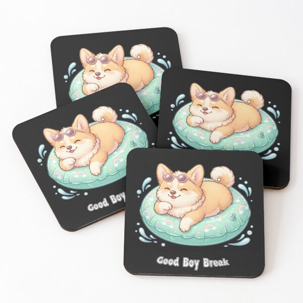 Item preview, Cute Corgi Swimming Pool Float Summer Good Boy Break designed and sold by Wildlife Wonders.
