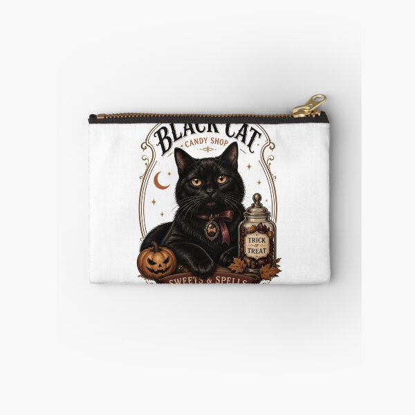 Item preview, Halloween Candy Shop Cat Gothic Storybook Poster Halloween designed and sold by OliviaHayesArt.