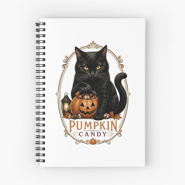 Item preview, Pumpkin Candy Cat Vintage Halloween Label Halloween designed and sold by OliviaHayesArt.