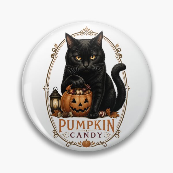 Item preview, Pumpkin Candy Cat Vintage Halloween Label Halloween designed and sold by OliviaHayesArt.