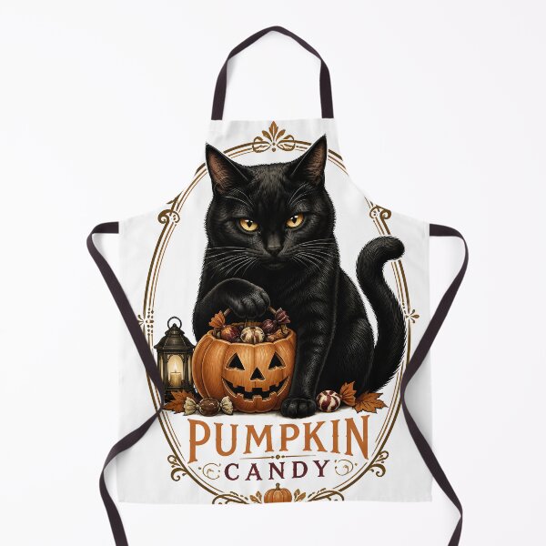 Item preview, Pumpkin Candy Cat Vintage Halloween Label Halloween designed and sold by OliviaHayesArt.