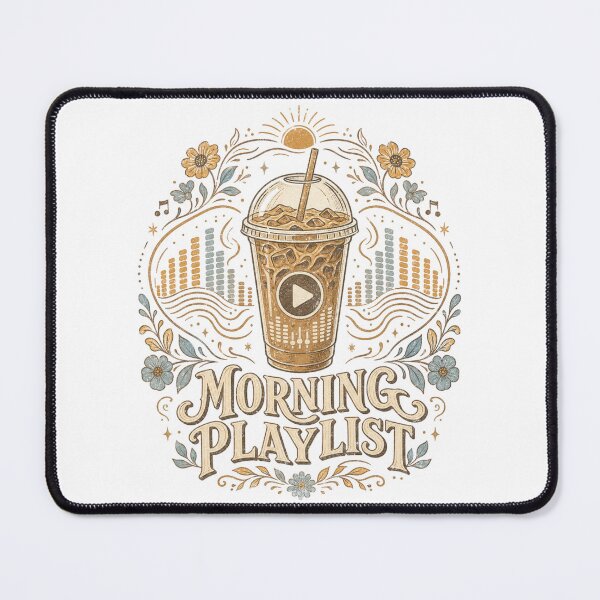 Item preview, Morning Playlist - Iced Coffee Music designed and sold by Nacho Average Designs.