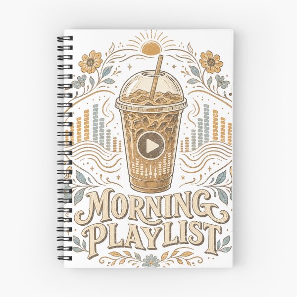 Item preview, Morning Playlist - Iced Coffee Music designed and sold by Nacho Average Designs.