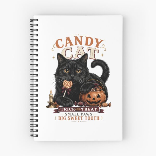 Item preview, Black Cat Candy Club Gothic Storybook Poster Halloween designed and sold by OliviaHayesArt.