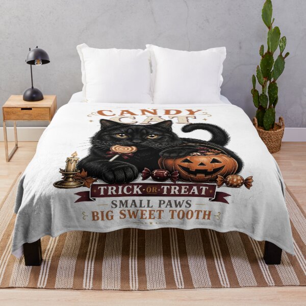 Item preview, Black Cat Candy Club Gothic Storybook Poster Halloween designed and sold by OliviaHayesArt.