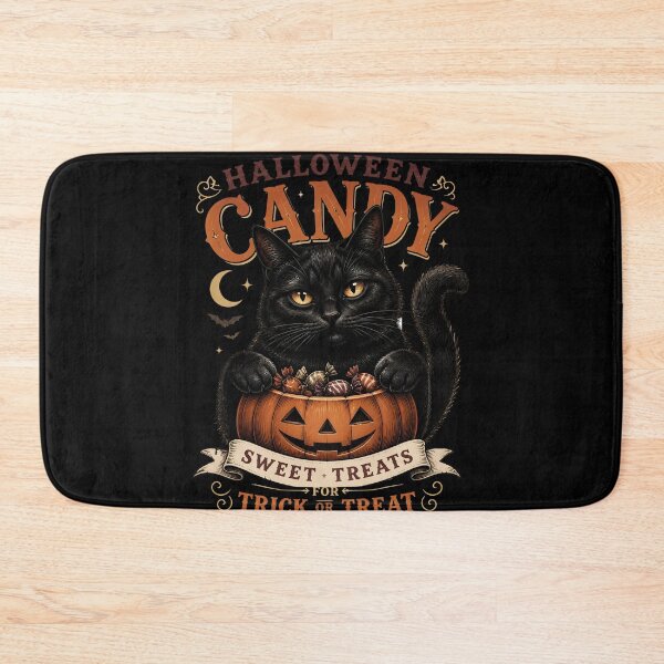 Item preview, Halloween Candy Cat Vintage Halloween Label Halloween designed and sold by OliviaHayesArt.