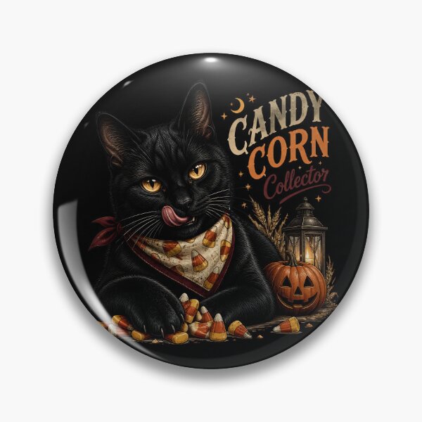 Item preview, Candy Corn Black Cat Gothic Storybook Poster Halloween designed and sold by OliviaHayesArt.