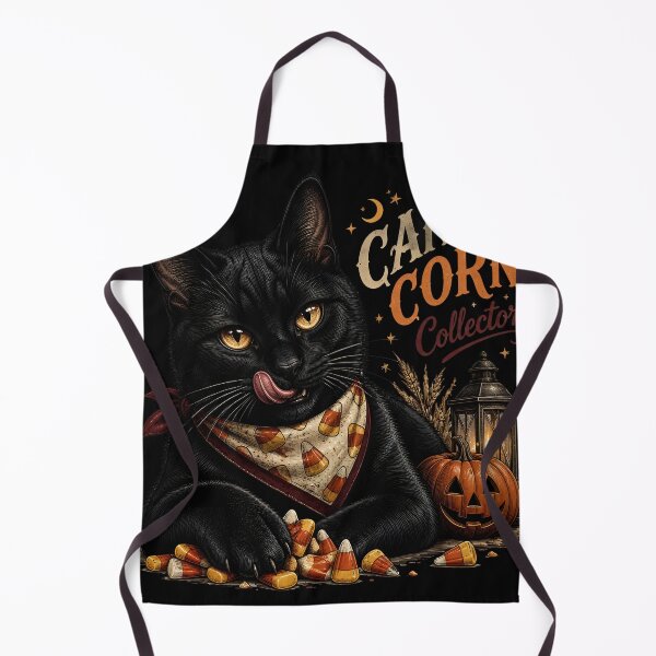 Item preview, Candy Corn Black Cat Gothic Storybook Poster Halloween designed and sold by OliviaHayesArt.