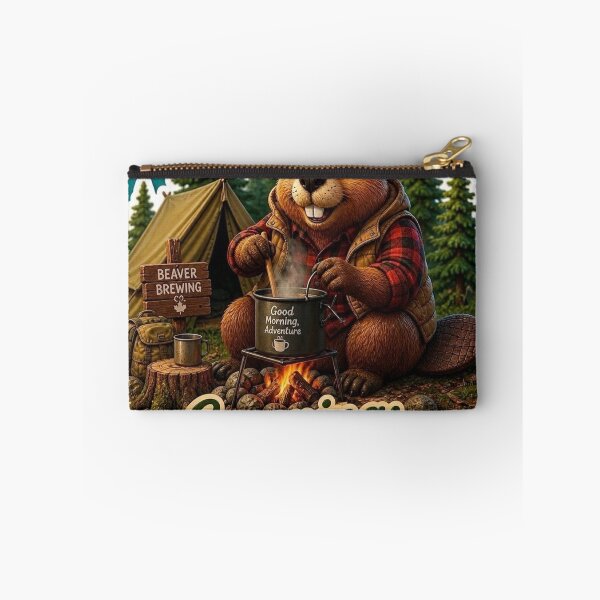 Item preview, Camping Natures Coffee Shop Beaver Brewing Sticker designed and sold by HenryHog.
