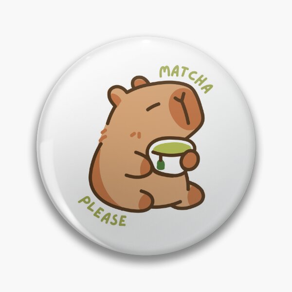 Item preview, Matcha Please | Capybara | Cute | Funny designed and sold by The Turquoise Brush.