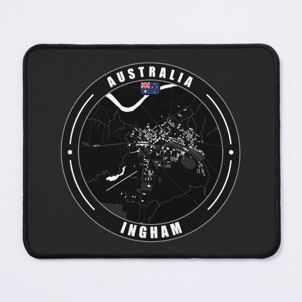 Item preview, Ingham Australia City Map designed and sold by Thistle-TShop.